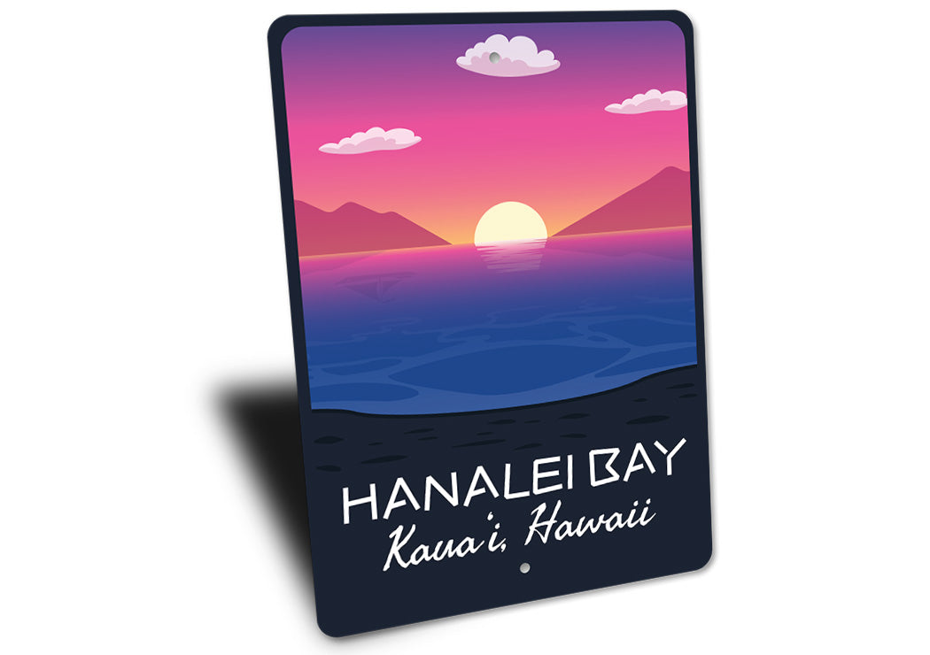 Hanalei Bay Kauai Hawaii Sign – Lizton Sign Shop