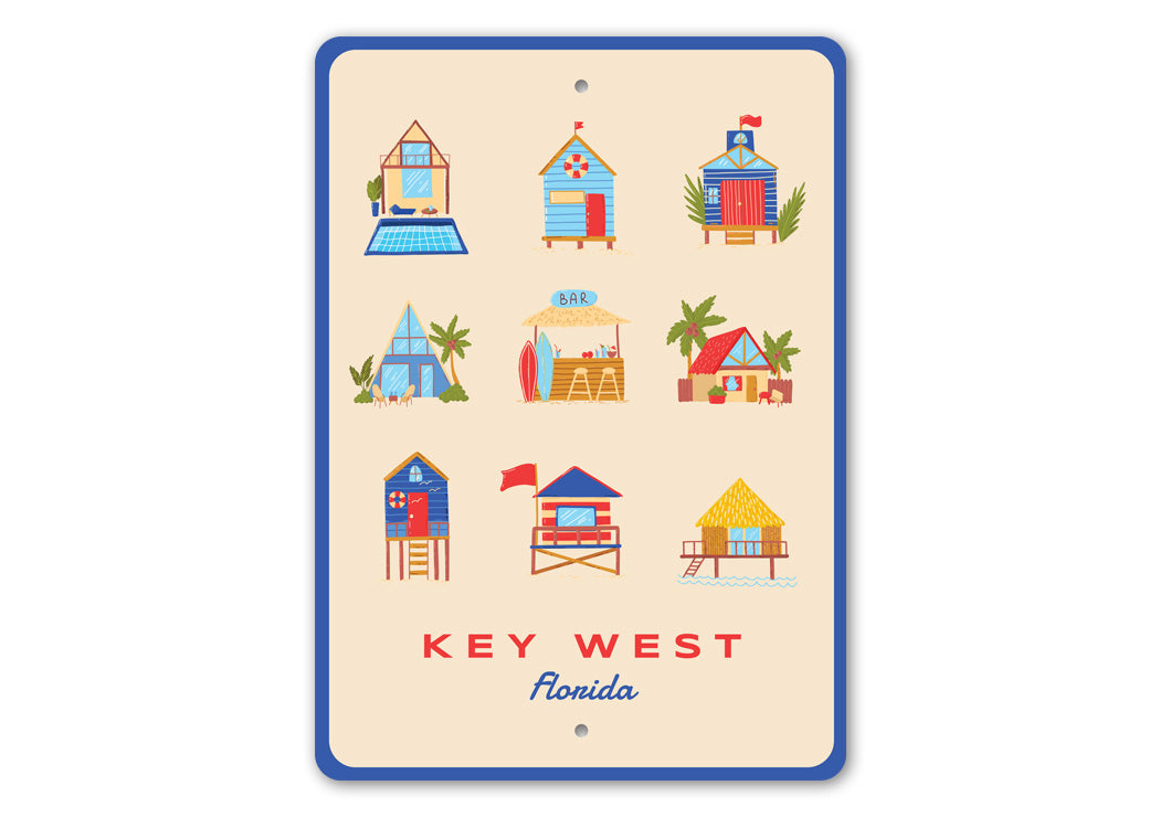 Key West Florida Beach House Sign