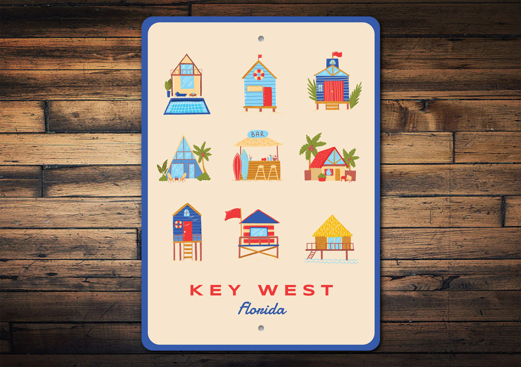 Key West Florida Beach House Sign