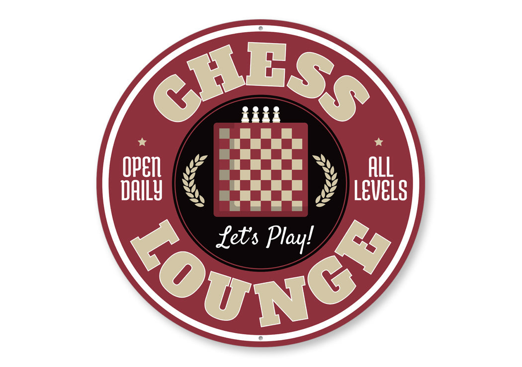 Chess Lounge Open Daily All Levels Circle Sign