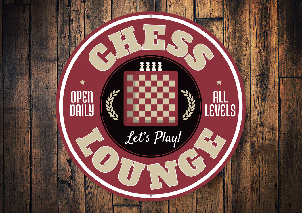 Chess Lounge Open Daily All Levels Circle Sign
