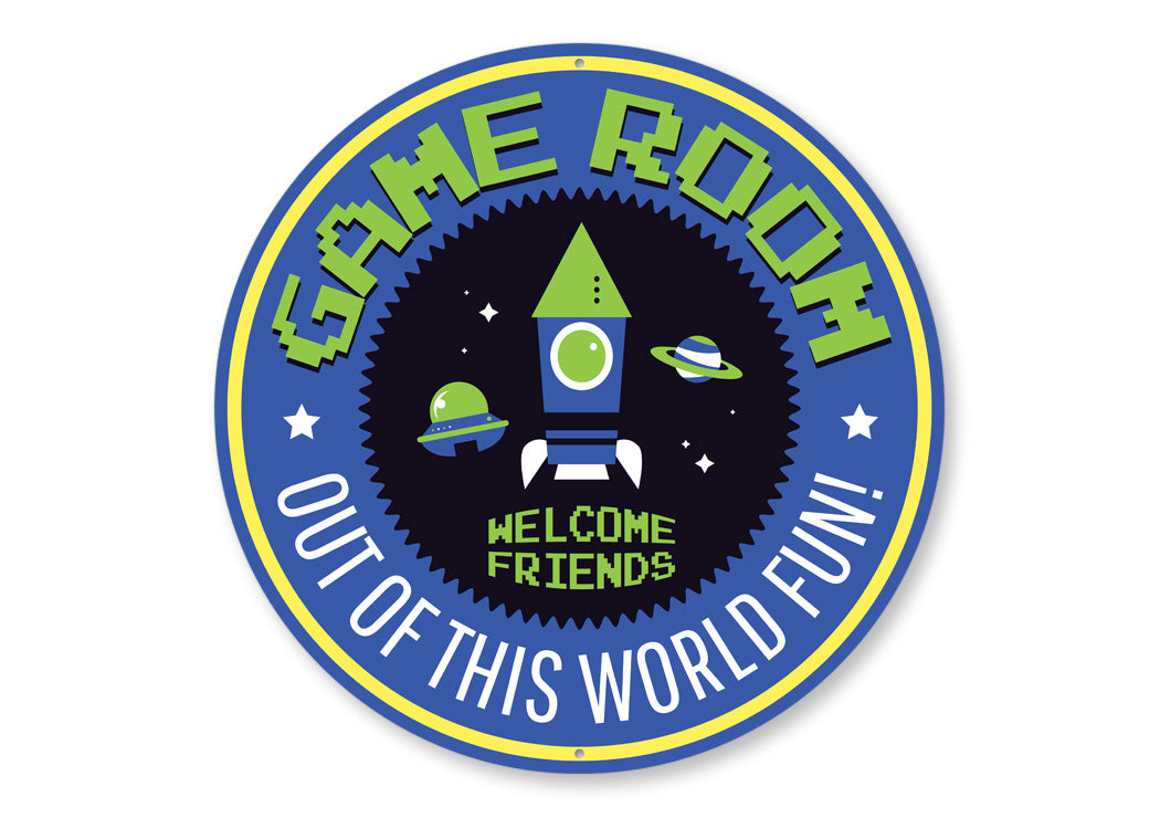 Game Room Out Of This World Fun Sign