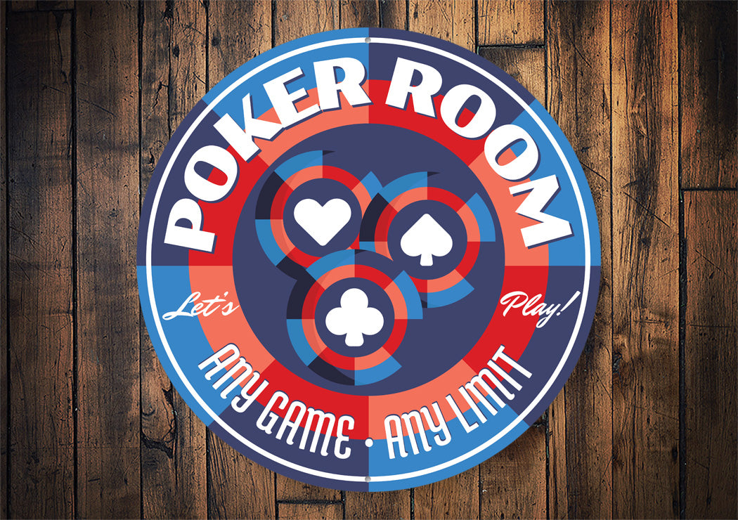 Poker Room Any Game Any Limit Sign