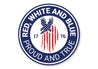 Red White And Blue Proud And True USA Sign