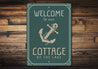 Welcome To Our Cottage By The Lake Sign