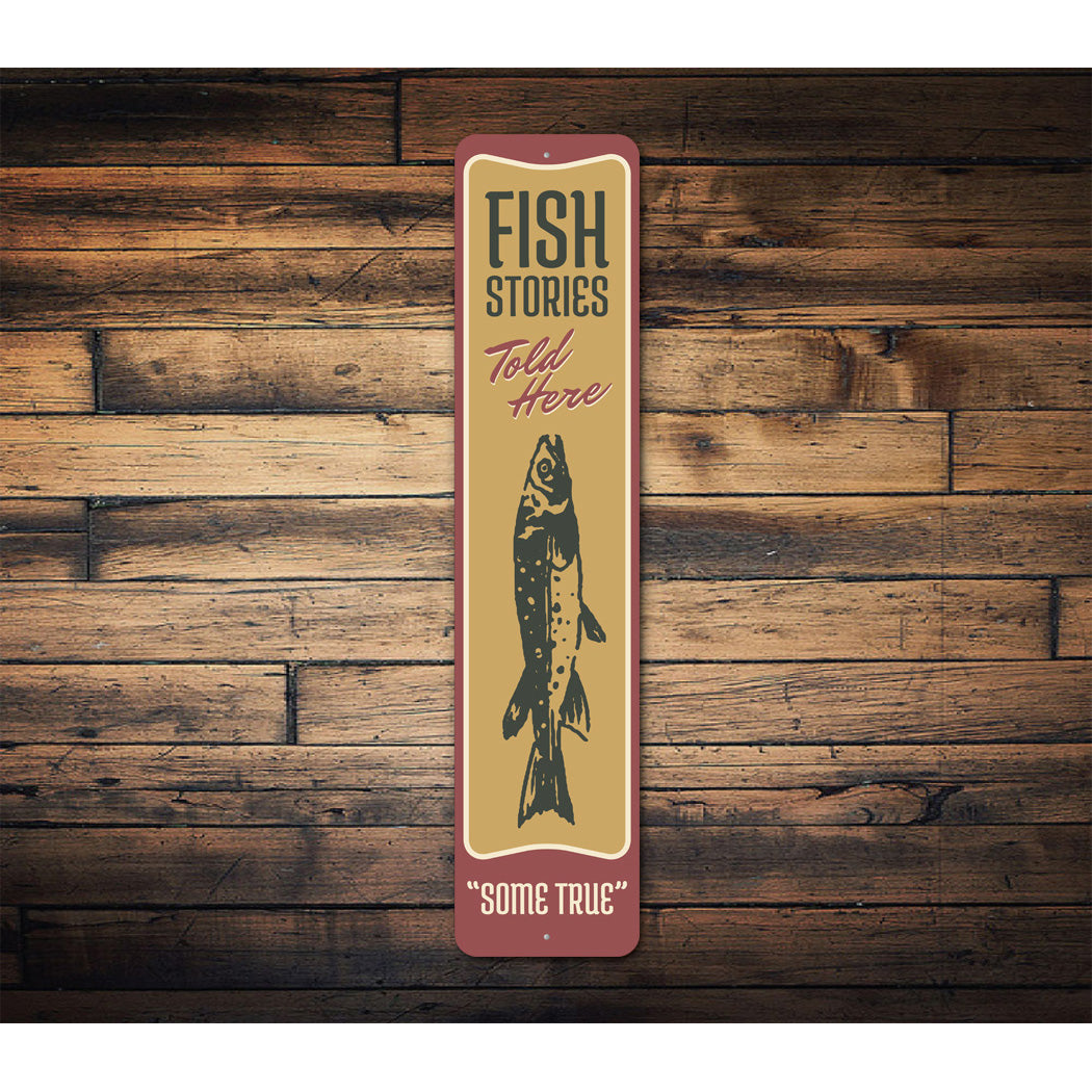 vintage fishing sign products for sale