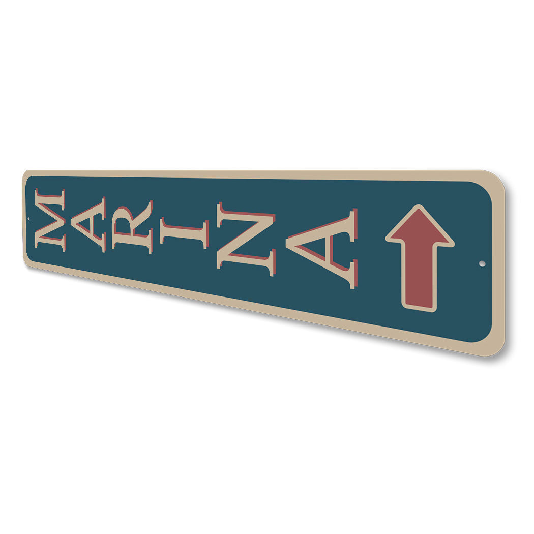 Marina Directional Arrow Boats Yachts Sign