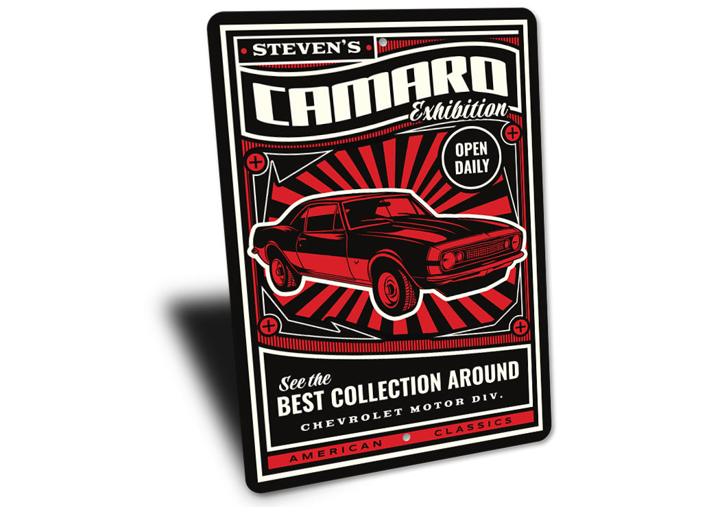 Camaro Exhibition Chevrolet Motor Division Sign