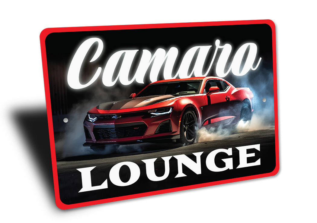 Chevy Camaro Lounge Aluminum Sign