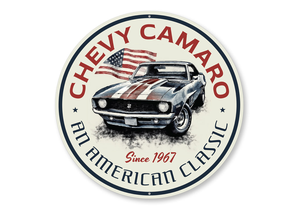 Chevy Camaro An American Classic Since 1967 Sign