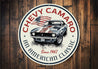 Chevy Camaro An American Classic Since 1967 Sign
