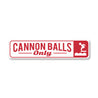 Cannon Balls Only Pool Sign