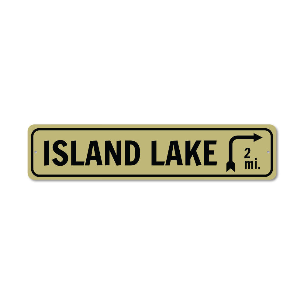 Lake Arrow Sign Aluminum Sign