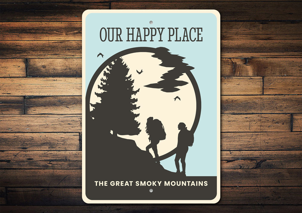 Our Happy Place The Great Smoky Mountains Sign