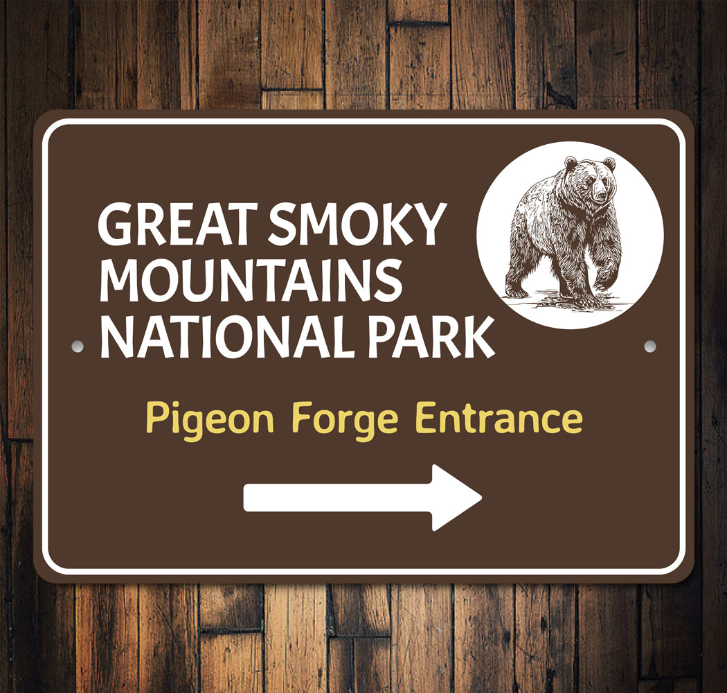 Great Smoky Mountains Pigeon Forge Entrance Sign
