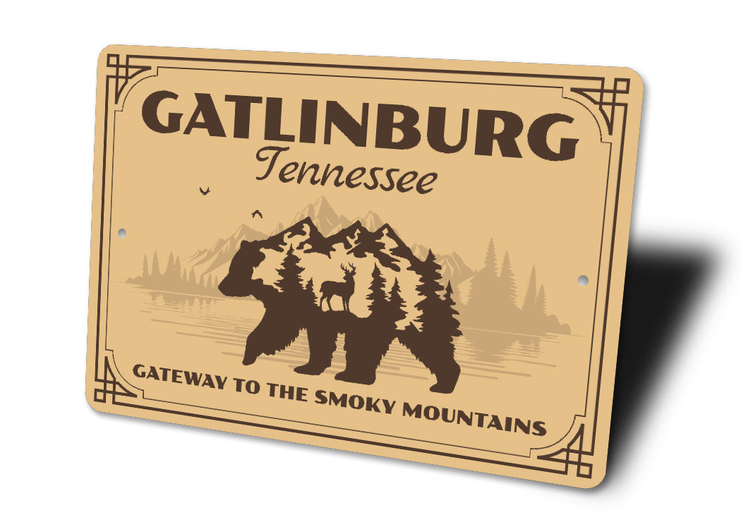 Gatlinburg Tennessee Gateway To Smoky Mountains Sign