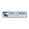 Chevy Trucks Parts And Repair Service Shop Garage Mechanic Metal Sign