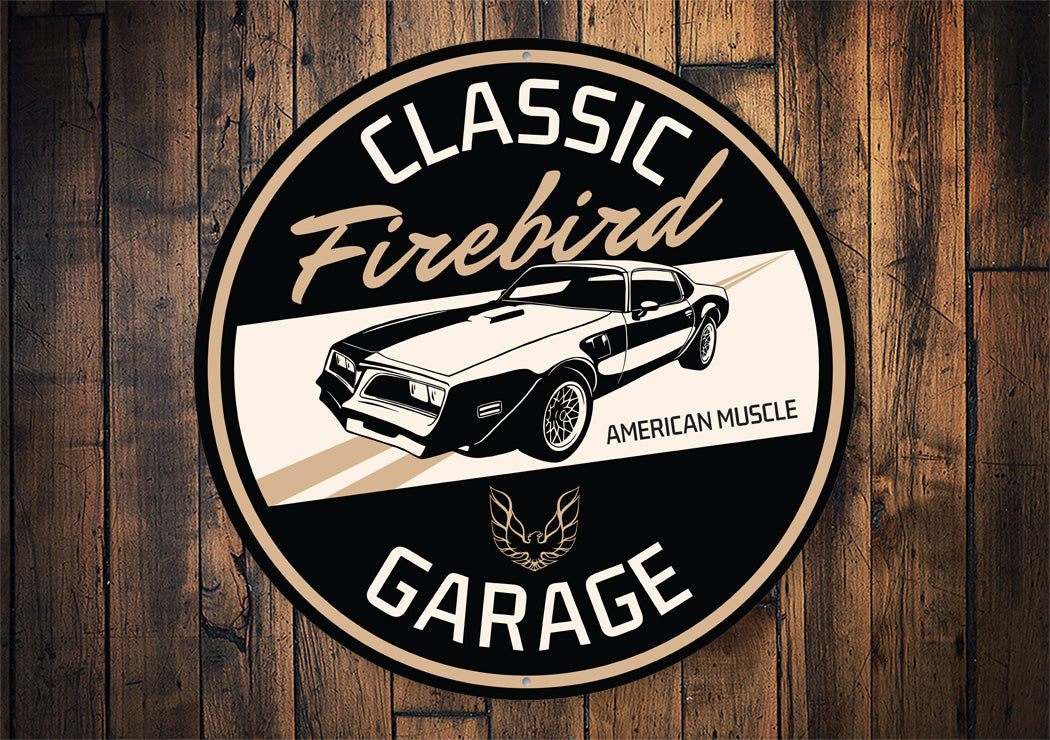 Classic Firebird Garage American Muscle Decor Metal Sign
