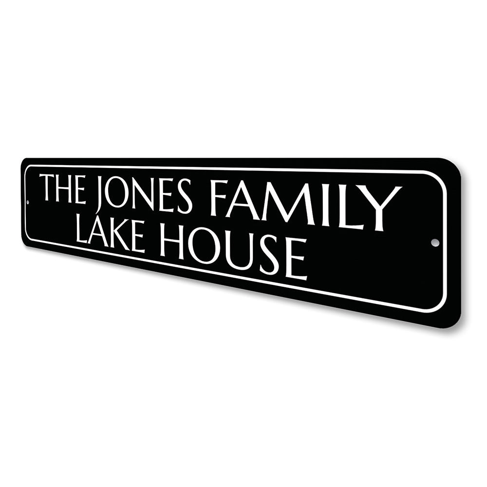 Family Name Lake House Sign Aluminum Sign
