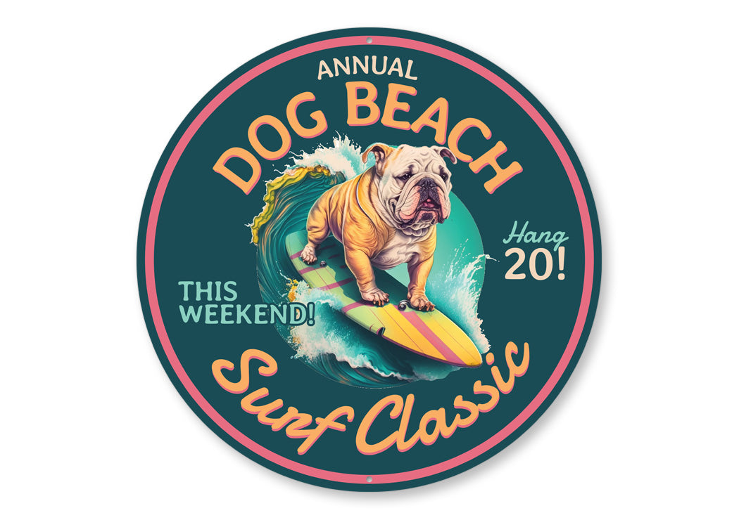 Annual Dog Beach Surf Classic Hang 20 Sign