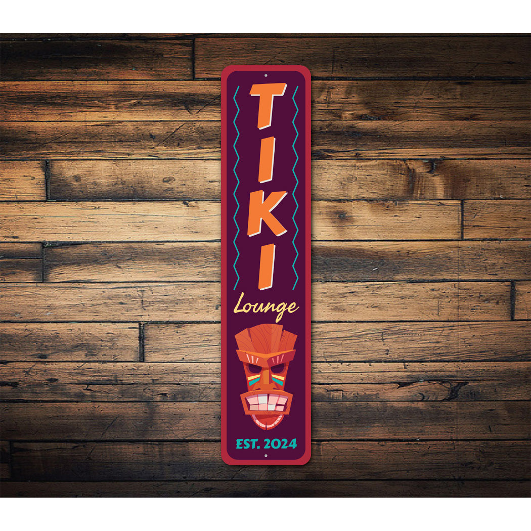 Tiki Lounge Established Year Tiki Bar Sign