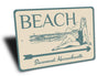 Siasconset Sun Bathing Beach Arrow Sign