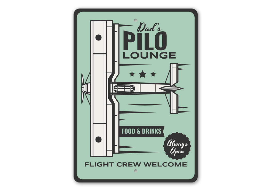 Personalized Pilo Lounge Flight Crew Welcome Sign – Lizton Sign Shop