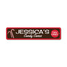 Custom Name Candy Cane Sign Aluminum Sign