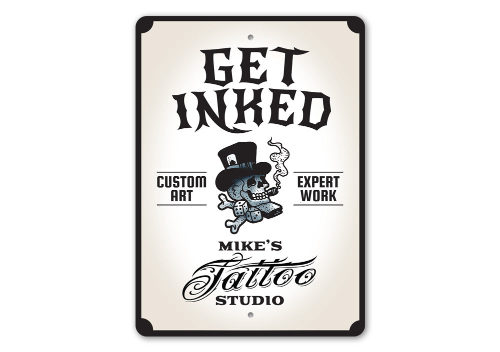 Get Inked Tattoo Studio Sign