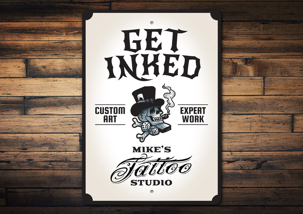 Get Inked Tattoo Studio Sign