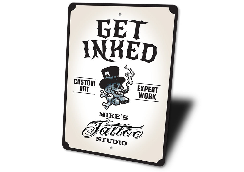 Get Inked Tattoo Studio Sign