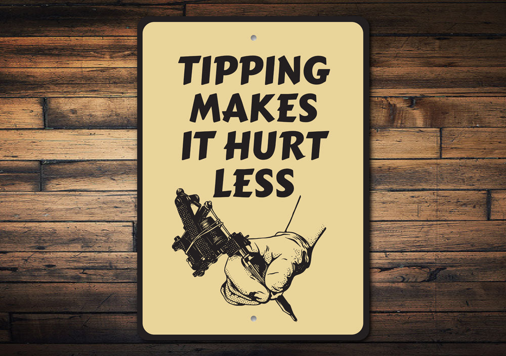 Tipping Tattoo Sign