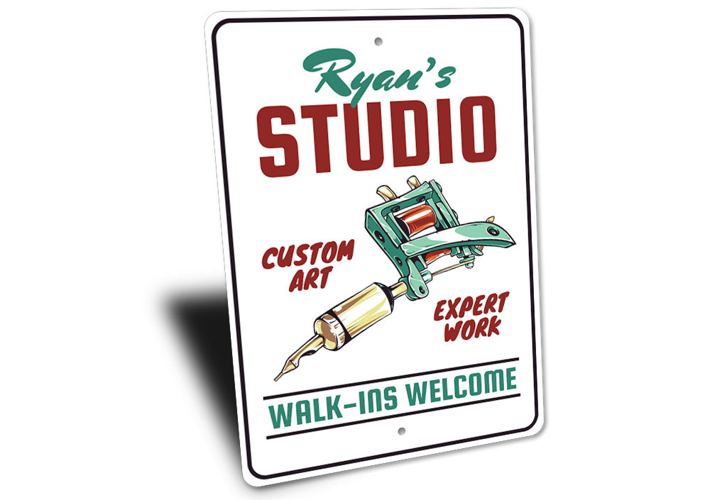 Custom Art Tattoo Studio Sign