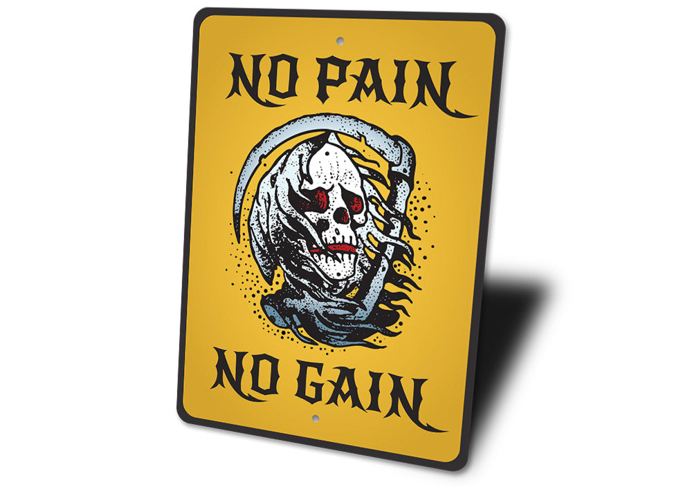 No Pain No Gain Tattoo Sign