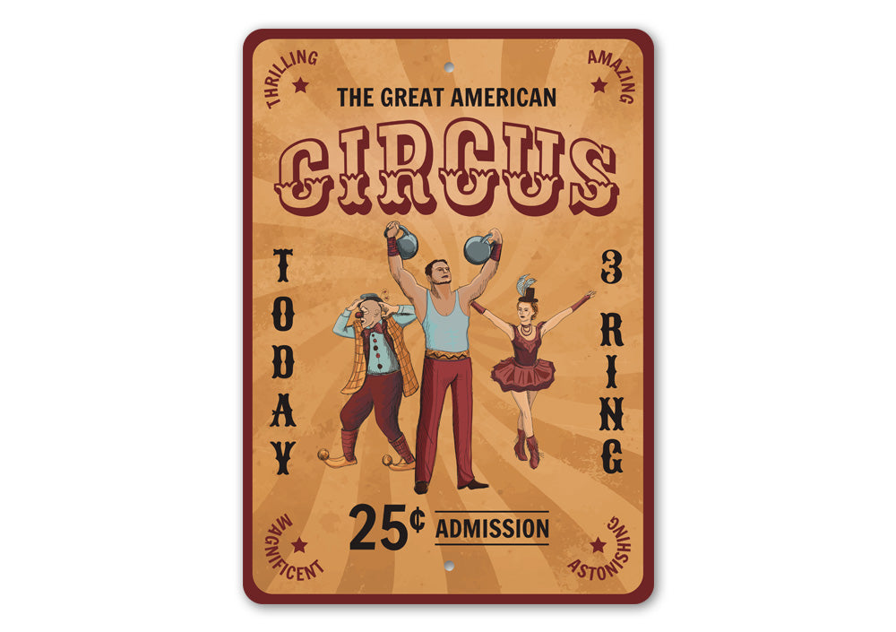 The Great American Circus Sign