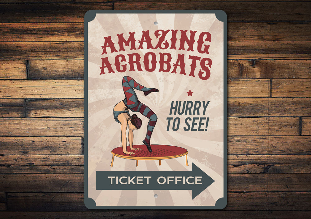 Acrobat Circus Sign