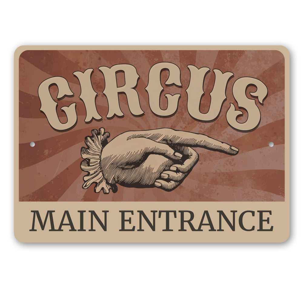 Circus Main Entrance Sign