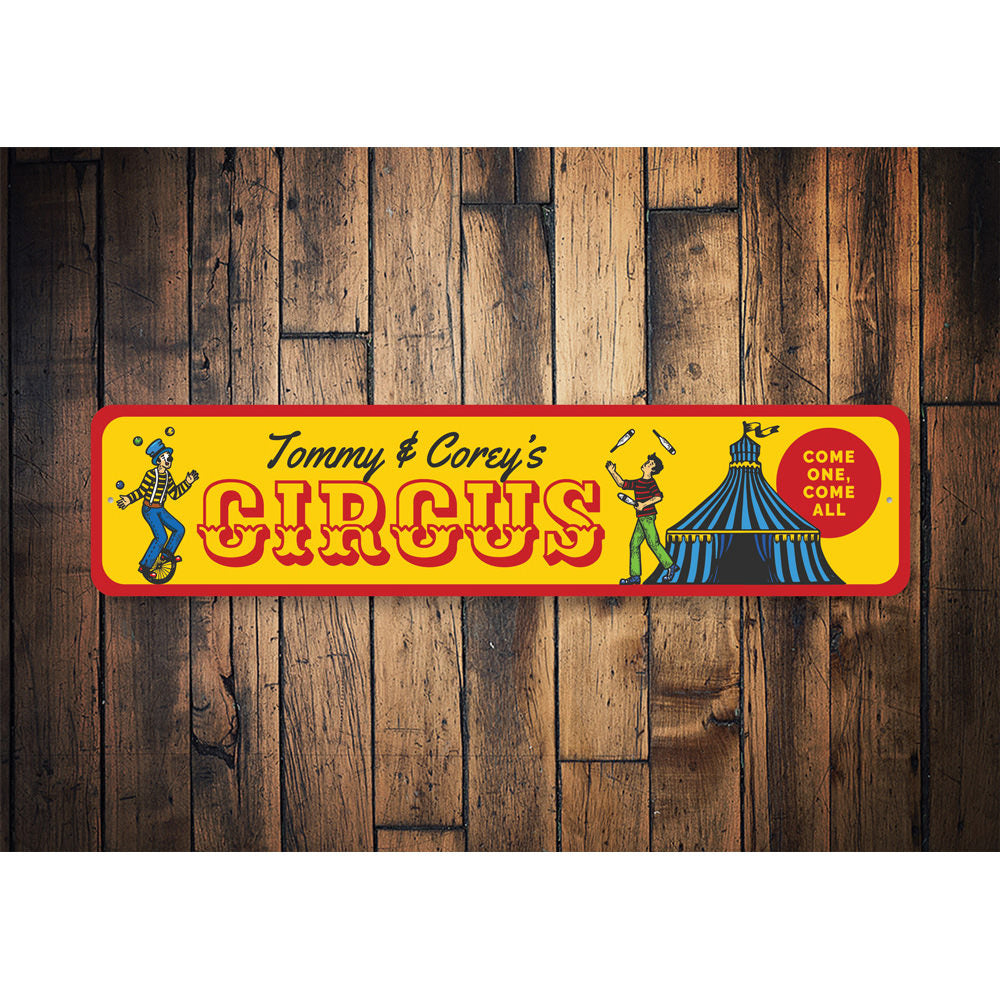Come One Come All Circus Sign
