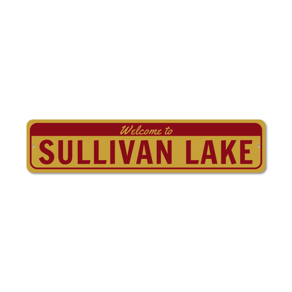 Welcome Lake Name Sign Aluminum Sign