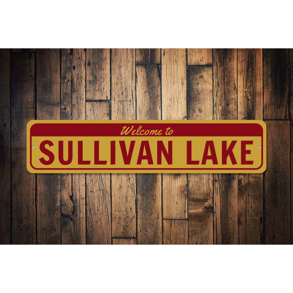 Welcome Lake Name Sign Aluminum Sign