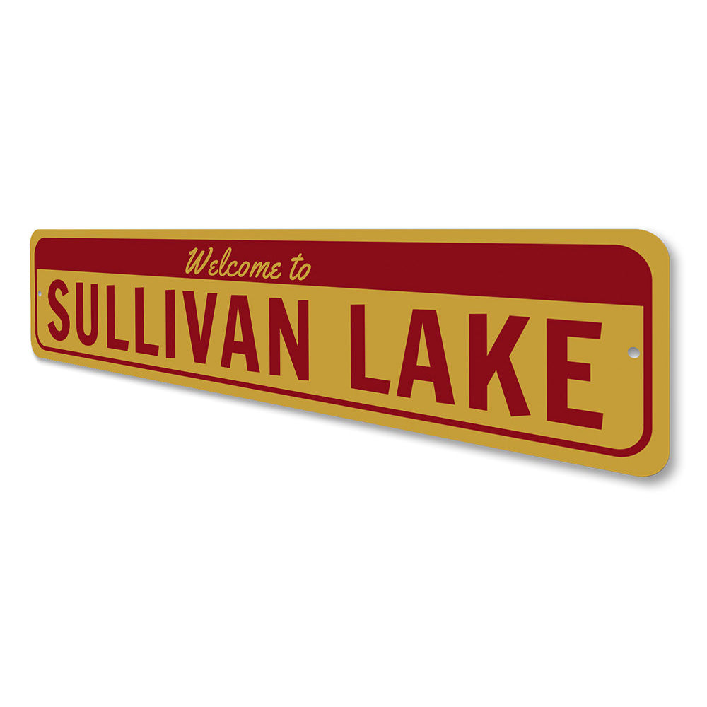 Welcome Lake Name Sign Aluminum Sign