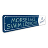 Swim Lessons Sign Aluminum Sign