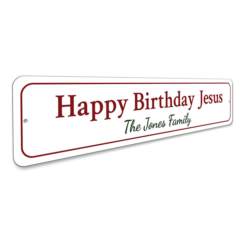 Jesus' Birthday Sign Aluminum Sign