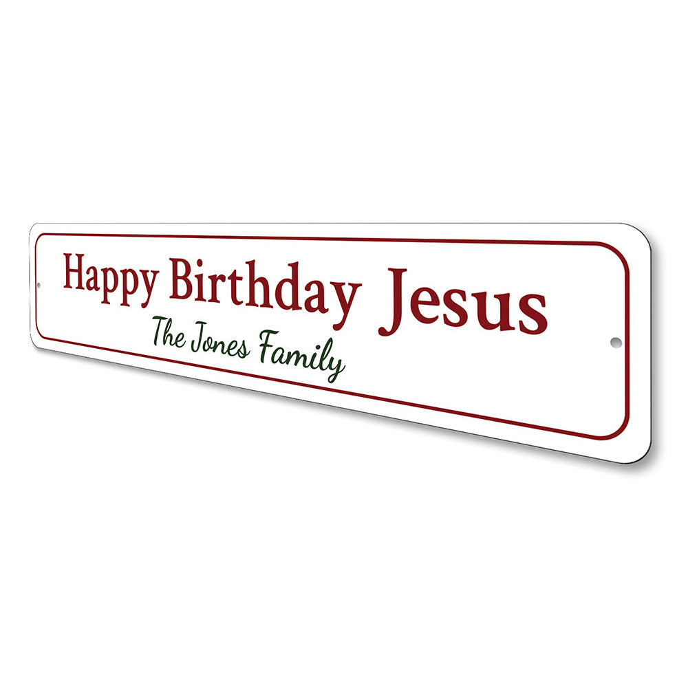 Jesus' Birthday Sign Aluminum Sign