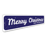 Snowy Christmas Sign Aluminum Sign