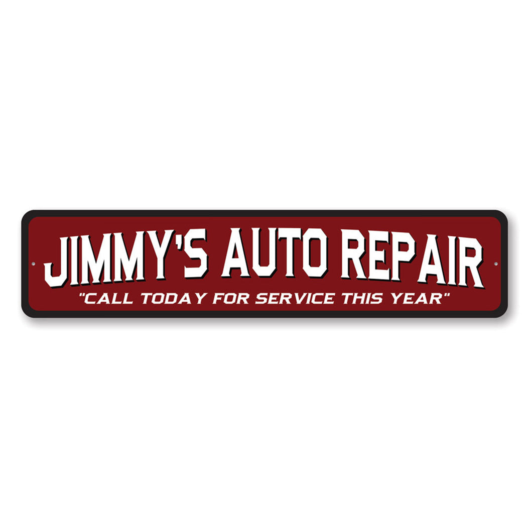 Custom Auto Repair Service Sign