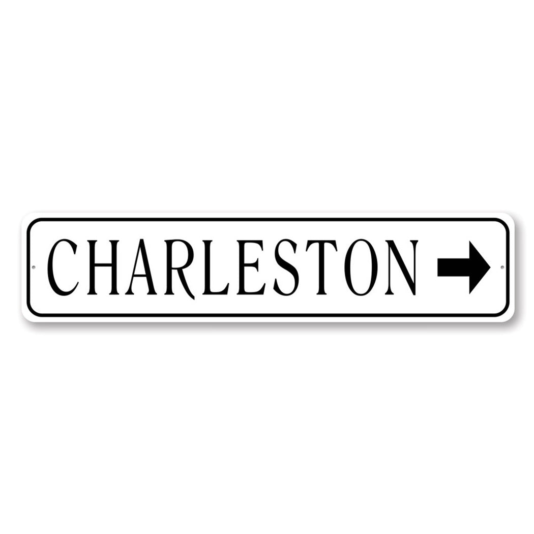 Charleston Arrow Sign – Lizton Sign Shop