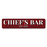 Chiefs Bar Established Year Sign