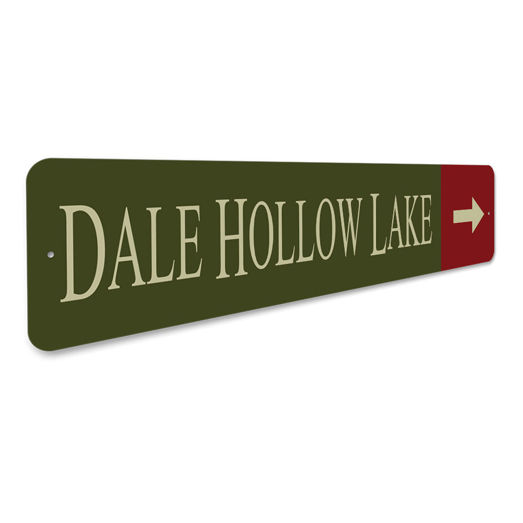 Dale Hollow Lake Arrow Sign
