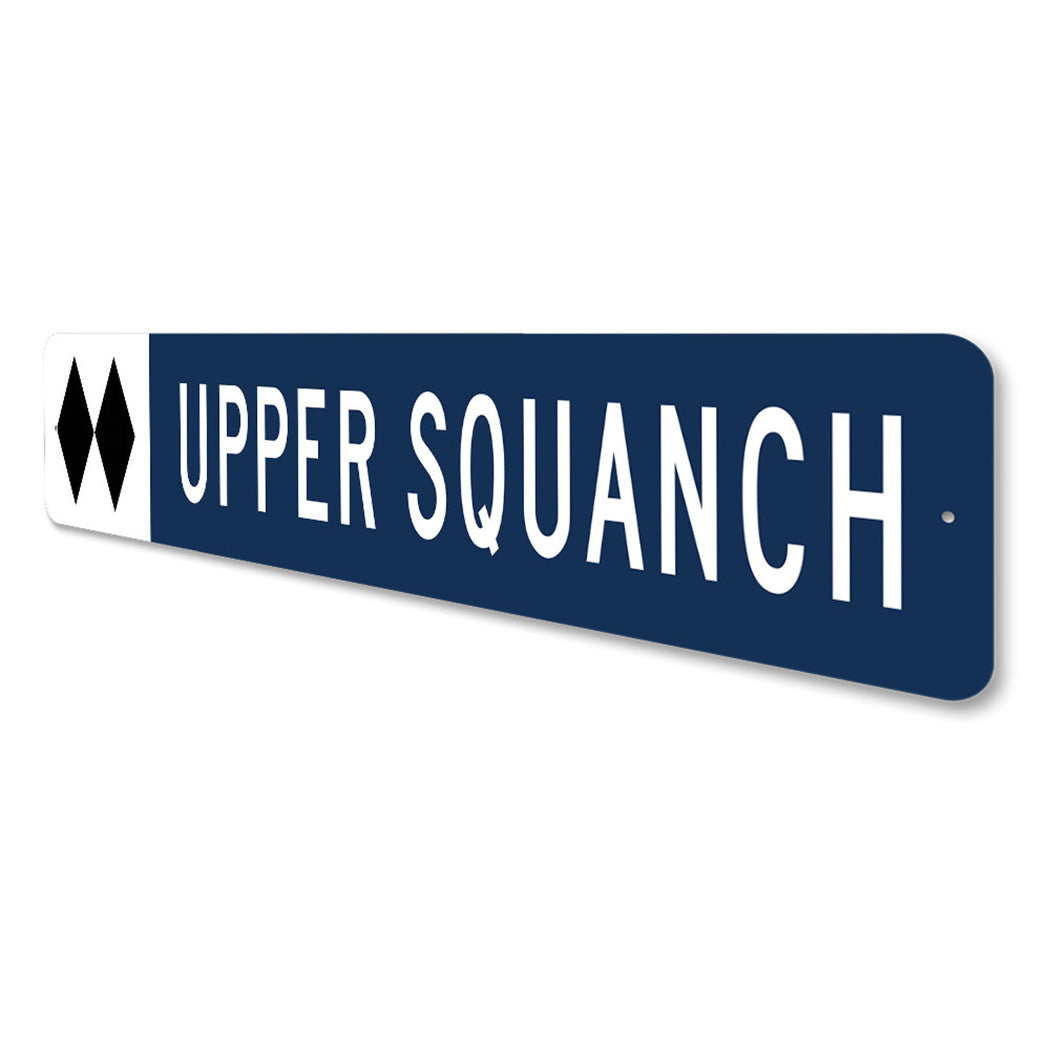 Double Black Diamond Ski Tin Sign - 20x30cm Metal Wall Art For Bar, Cafe, Or Ski Shop